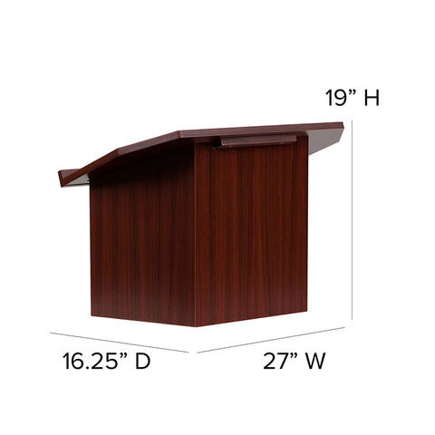 Mahogany Foldable Lectern