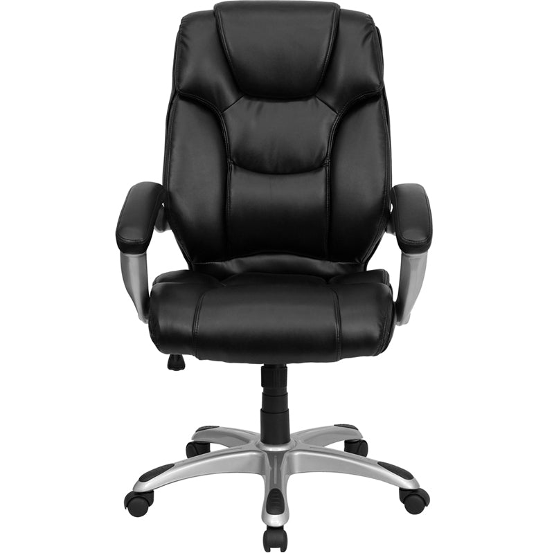 Black High Back Leather Chair