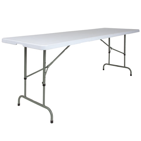 30x96 White Plastic Fold Table