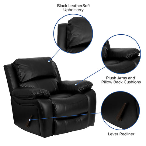 Brown Leather Rocker Recliner