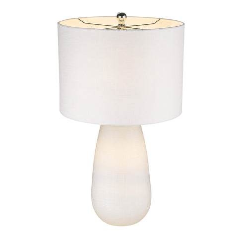 Trend Home 1-Light White Table Lamp