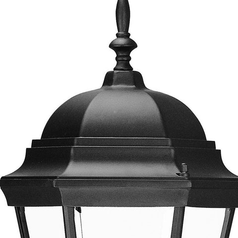 Matte Black Swing Arm Lantern Wall Light