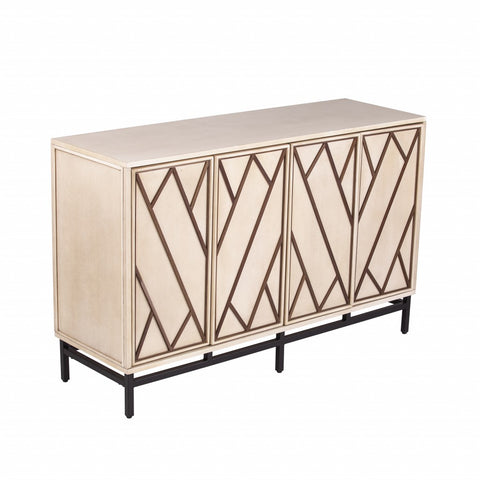 Champagne Deco Buffet Storage Cabinet