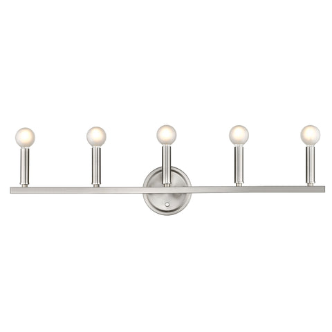 Sawyer 5-Light Satin Nickel Vanity