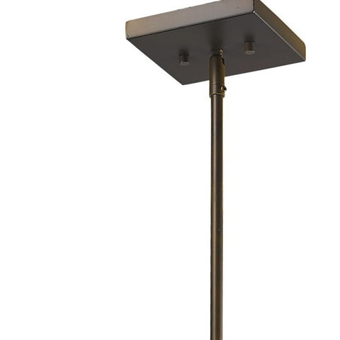 Brooklyn 4-Light Oil-Rubbed Bronze Pendant With Metal Framework Shade