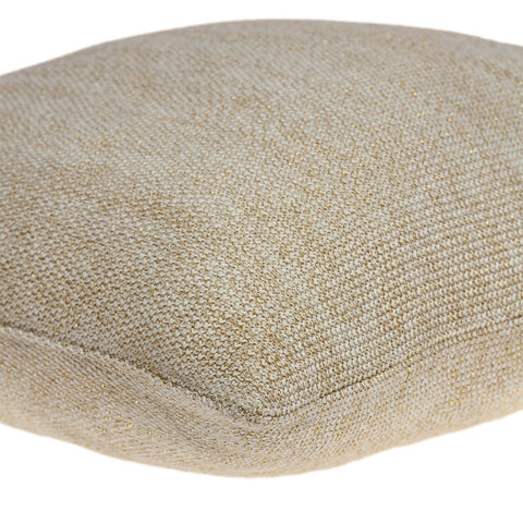 Casual Oatmeal Tweed Accent Pillow Cover