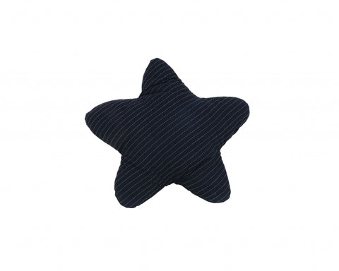 Blue with White 3D Shape Star Pillow