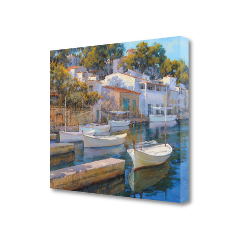 28" Vintage Inspired European Cove Gallery Wrap Canvas Wall Art