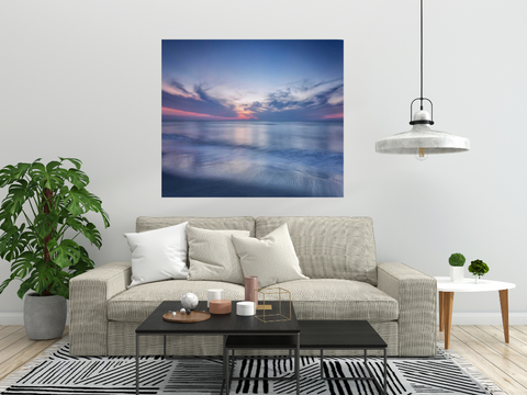 Early Morning Beach Sunrise 1 Giclee Wrap Canvas Wall Art