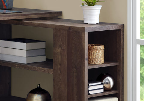 47.25" x 60" x 29" Brown Particle Board Hollow Core Computer Desk