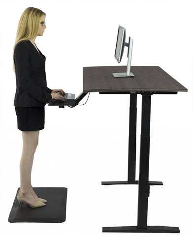 Premier 45" Black Dual Motor Electric Office Adjustable Standing Desk