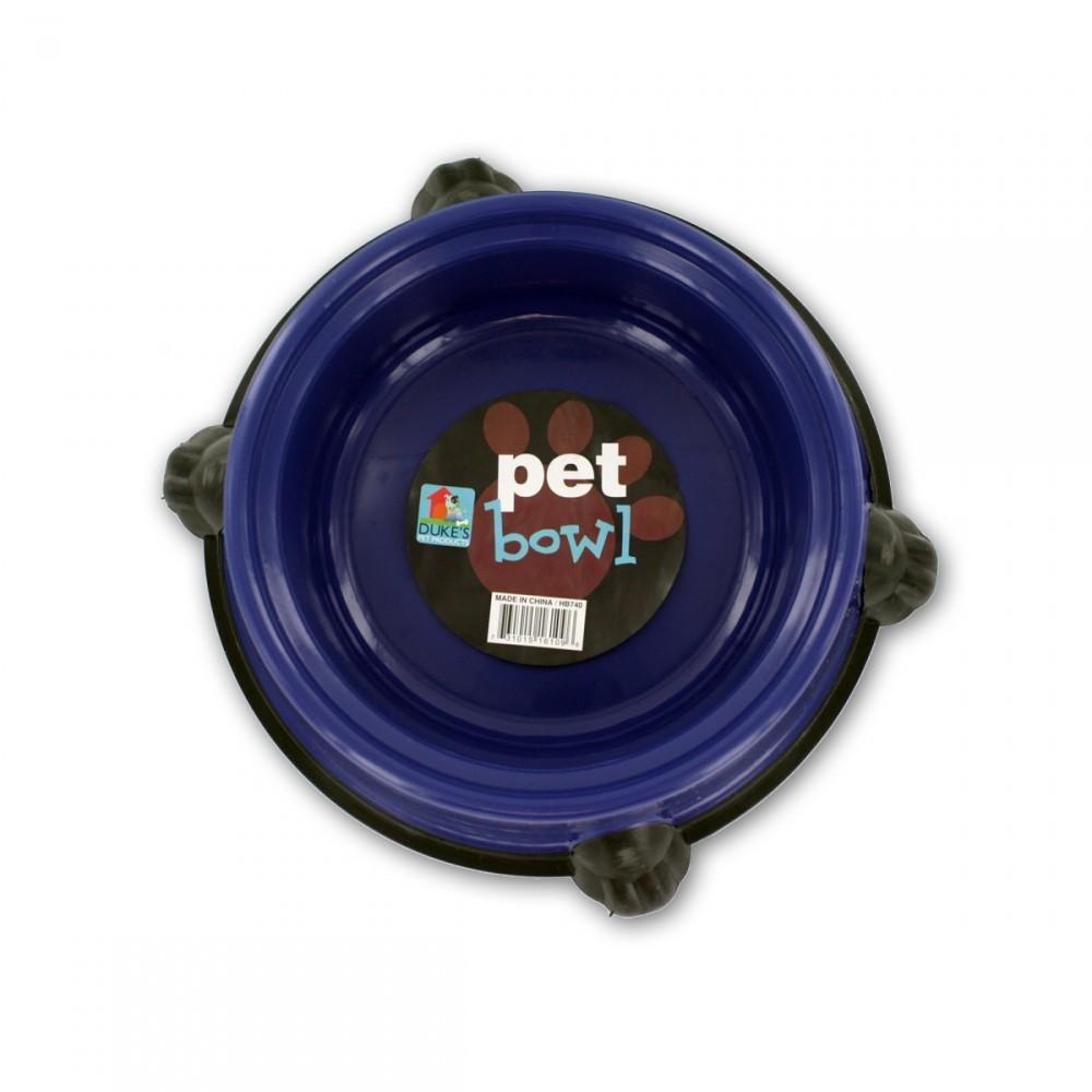 Round Pet Bowl With Paw Base Hb740