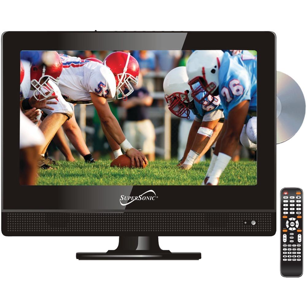 Supersonic 13.3&amp;quot; 720p Ac And Dc Widescreen Led Hdtv And Dvd Combination Sscsc1312