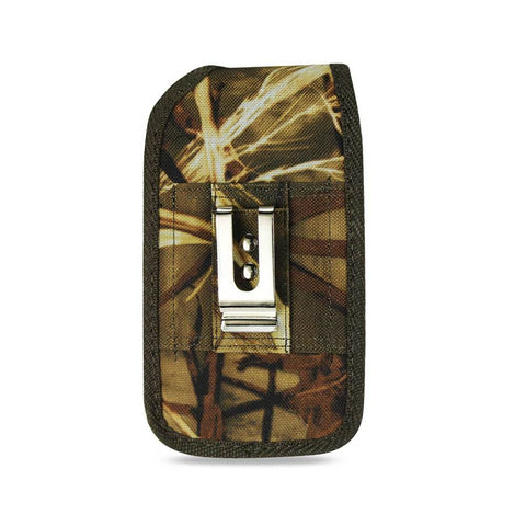 Reiko Vertical Rugged Pouch With Metal Belt Clip In Camouflage (3.5x2.1x1.1 Inches)