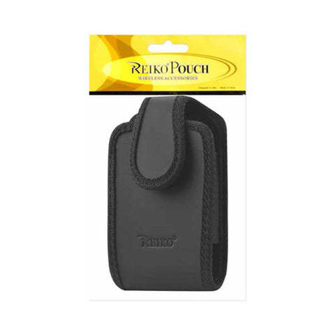 Vertical Pouch Iphone 5 With 360 Rotating Belt Clip And Rugged Edges In Black (5.42x2.66x0.53 Inches Plus)