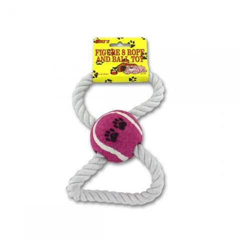 Figure-eight Rope And Ball Dog Toy Di104