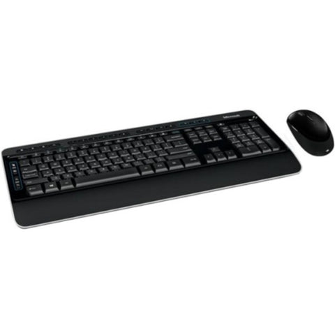 Microsoft Wireless Desktop 3050 - Usb Wireless Rf English (north America) - Usb Wireless Rf Bluetrack - 988 Dpi - 5 Button - Tilt Wheel - Email, Home, Skype, My Music, Favourites, Play/pause, Stop, Previous Track, Next Track, Calculator, My Documents, ...