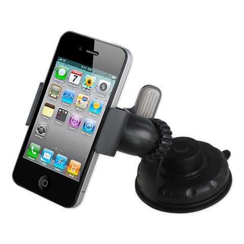 Reiko 360 Universal Suction Glass Window Phone Holder In Black