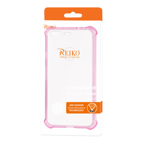 Reiko Google Pixel Clear Bumper Case With Air Cushion Protection In Clear Hot Pink