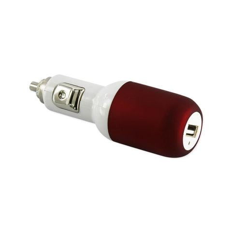 Reiko Iphone 4g 1 Amp Usb Car Charger With Cable In Red