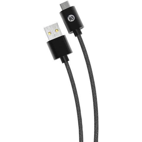 Iessentials Braided Usb-c To Usb-a Cable&#44; 10ft (black) Ienbc10cbk