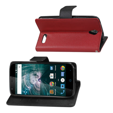 Reiko Grand X3 (z959)/ Warp 7 3-in-1 Wallet Case In Red