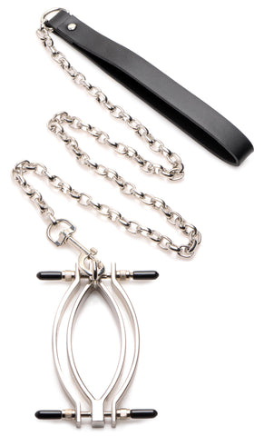 Adjustable Pussy Clamp With Leash