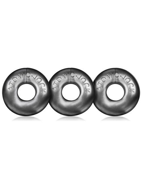 Oxballs Ringer 3 Pack Cock Ring Steel Silver