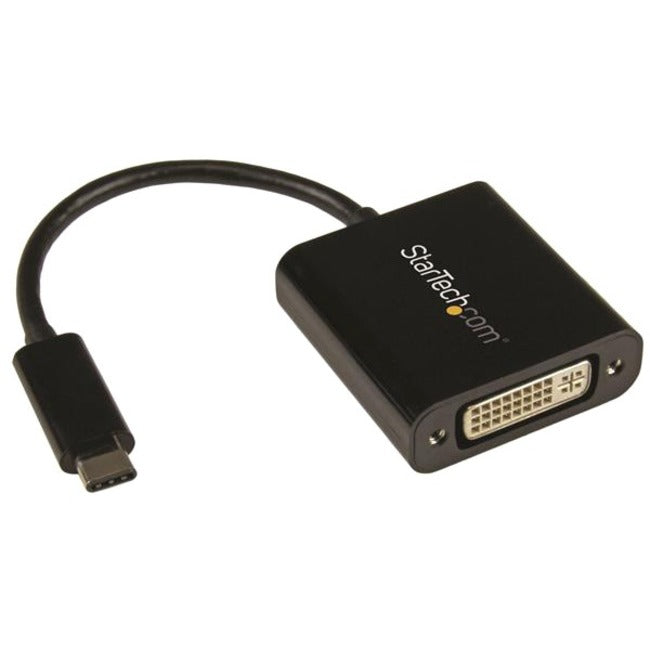 StarTech.com USB C to DVI Adapter - Thunderbolt 3 Compatible - 1920x1200 - USB-C to DVI Adapter for USB-C devices such as your 2018 iPad Pro - DVI-I Converter