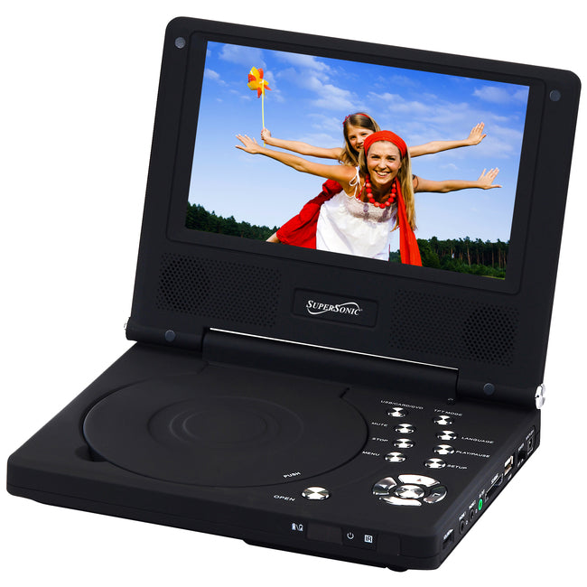 Supersonic SC-178DVD Portable DVD Player - 7" Display