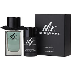 Mr Burberry By Burberry Edt Spray 3.3 Oz & Deodorant Stick 2.5 Oz (travel Offer)