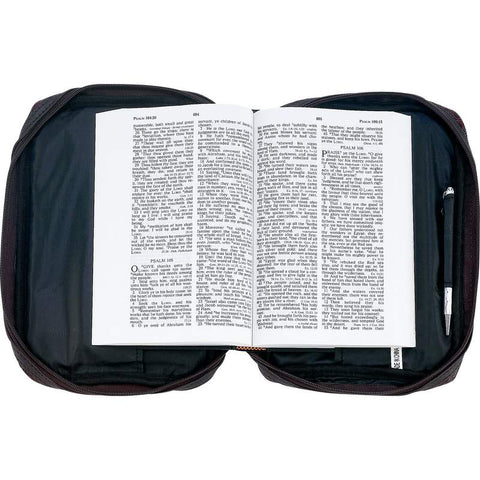 Embassy Alligator-Embossed Genuine Leather Bible Cover