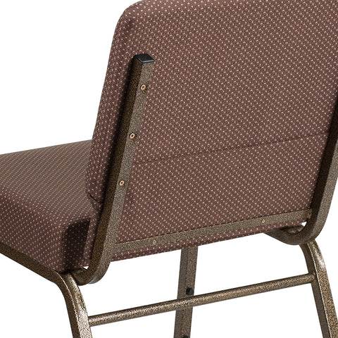 Crimson Fabric Church Chair