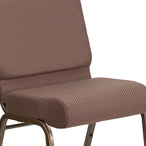 Crimson Fabric Church Chair