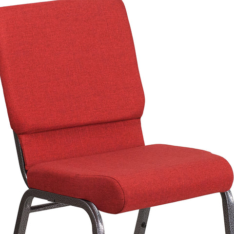 Red Fabric Church Chair