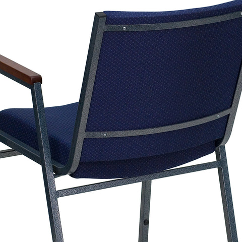 Navy Fabric Stack Armchair