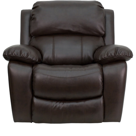 Brown Leather Rocker Recliner