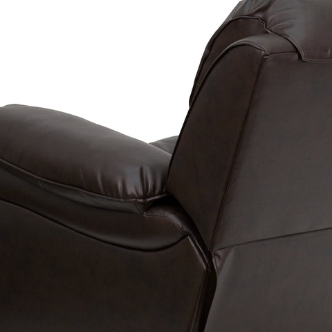 Brown Leather Rocker Recliner