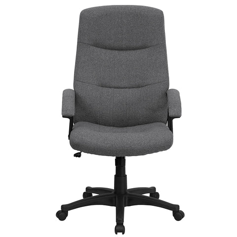 Gray High Back Fabric Chair