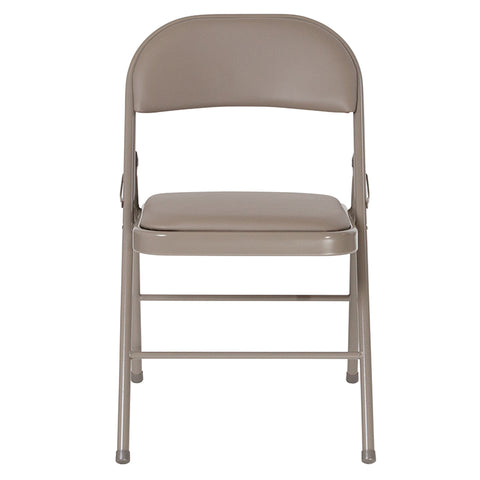 Gray Vinyl Folding Chair