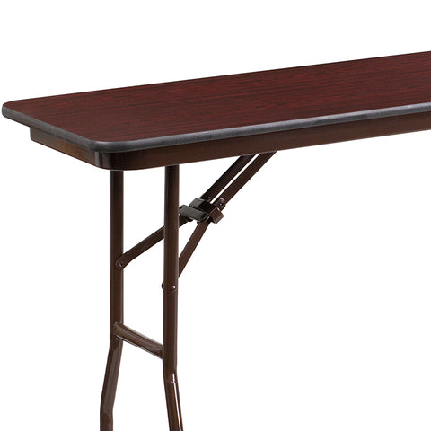 18x72 Mahogany Training Table