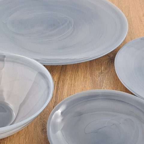 NUAGE Glass Dinnerware Set