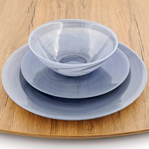 NUAGE Glass Dinnerware Set