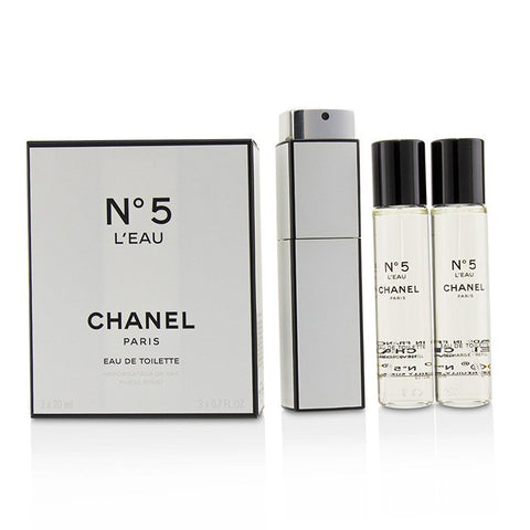 No.5 L'eau Eau De Toilette Purse Spray And 2 Refills - 3x20ml/0.7oz