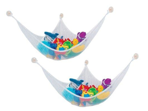 2 Pack Jumbo Toy Hammock. Organizer for Children Toys or Decoration, Expands up to 5.5 Ft