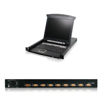 8 port 17" LCD Combo KVM Swtch