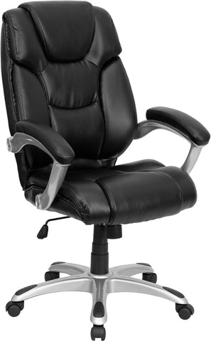 Black High Back Leather Chair