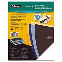 Fellowes 5224901 Futura Presentation Covers, Letter, 25pk (black)