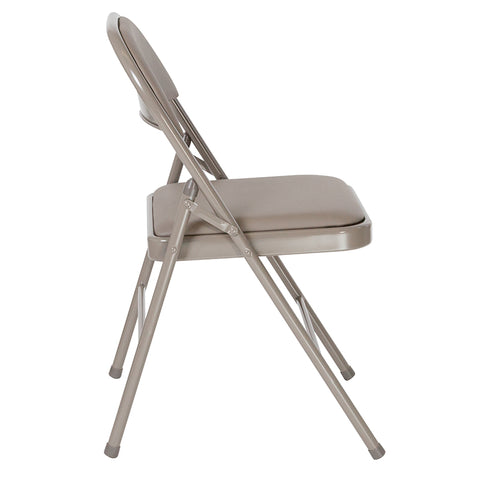 Gray Vinyl Folding Chair