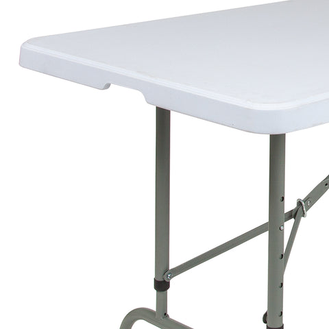 30x96 White Plastic Fold Table